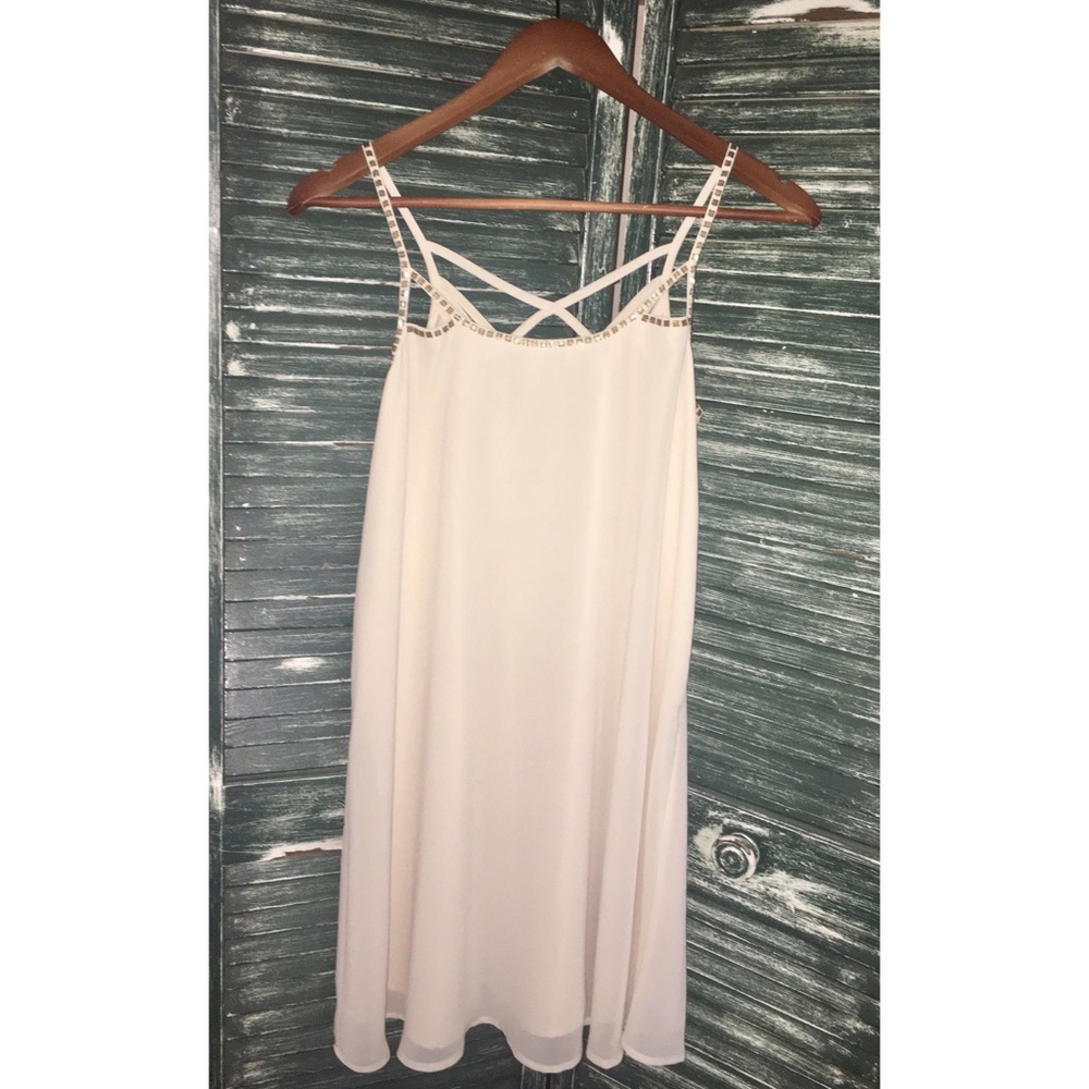 Romantic Cream and Gold Dress